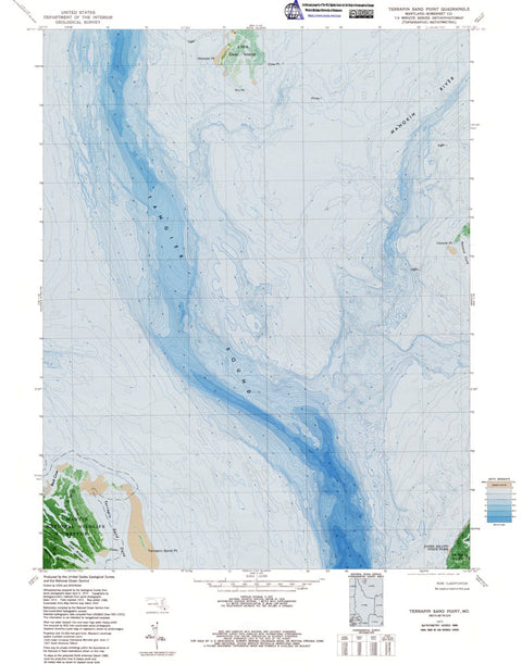 Western Michigan University MD-Terrapin Sand Point: Authoritative US Topos 1973 digital map