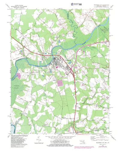 Western Michigan University MD-VA-Pocomoke City: Authoritative US Topos 1968 digital map