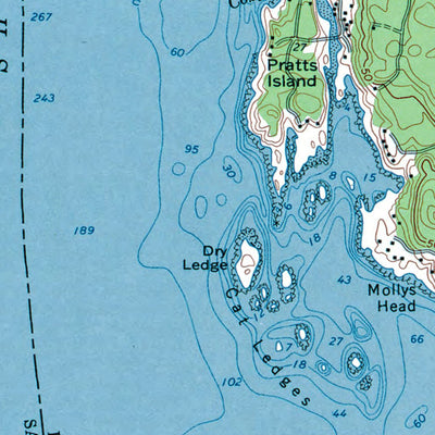 Western Michigan University ME-Boothbay Harbor: Authoritative US Topos 1970 digital map