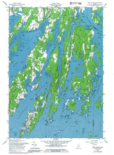 Western Michigan University ME-Orrs Island: Authoritative US Topos 1957 digital map