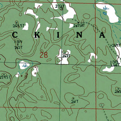Western Michigan University MI-Afton: Authoritative US Topos 1986 digital map