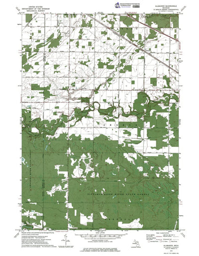 Western Michigan University MI-Alamando: Authoritative US Topos 1973 digital map