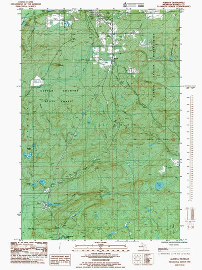 Western Michigan University MI-Alberta: Authoritative US Topos 1985 digital map