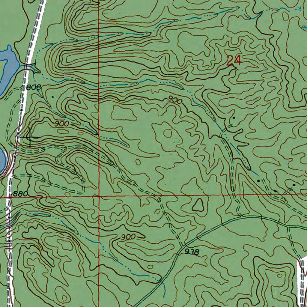 MI-Alcona Dam Pond: Authoritative US Topos 1972 Map by Western Michigan ...