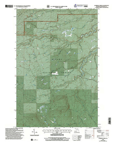 Western Michigan University MI-Aldridge Creek: Authoritative US Topos 1999 digital map