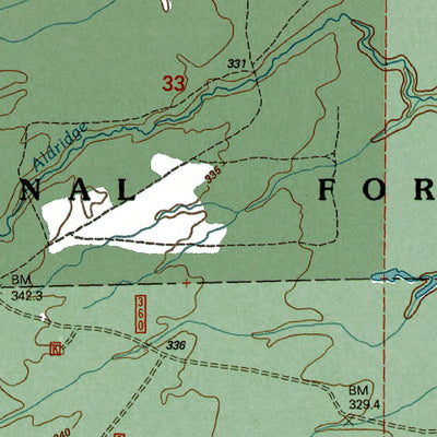 Western Michigan University MI-Aldridge Creek: Authoritative US Topos 1999 digital map