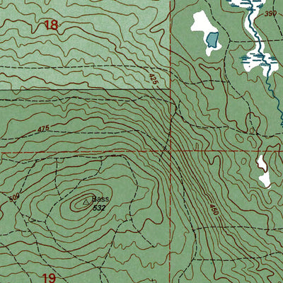 Western Michigan University MI-Aldridge Creek: Authoritative US Topos 1999 digital map