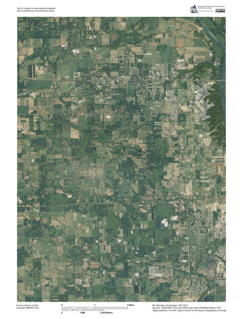 Western Michigan University MI-Allendale: GeoChange 1957-2012 digital map