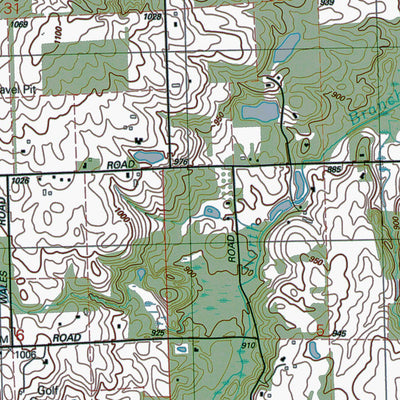 Western Michigan University MI-Almont: Authoritative US Topos 1991 digital map