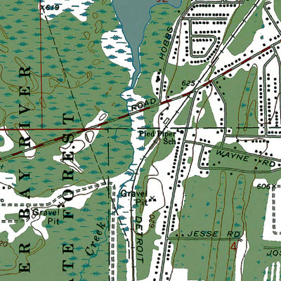 Western Michigan University MI-Alpena: Authoritative US Topos 1971 digital map