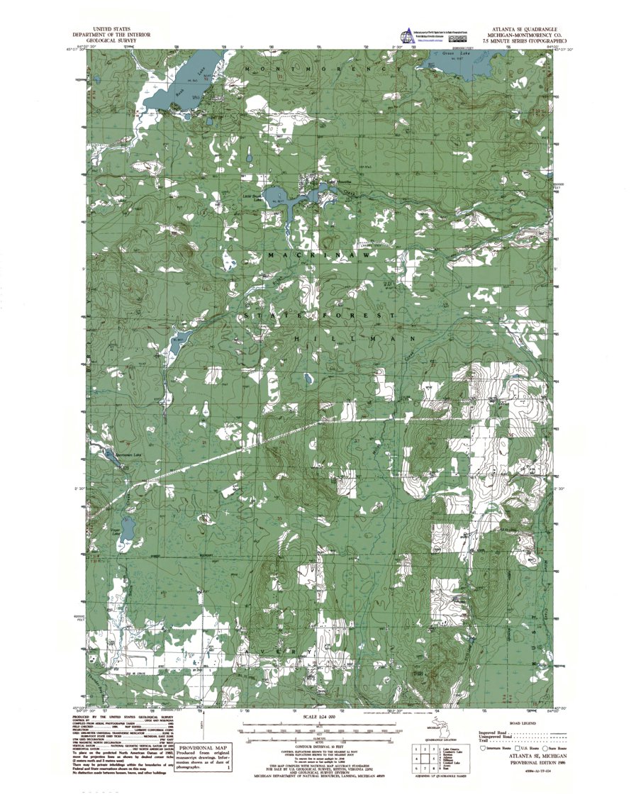 Atlanta Michigan Map