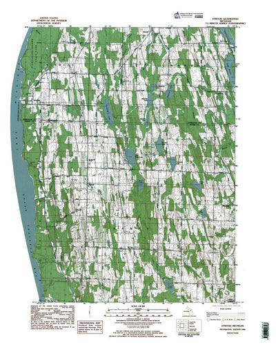 Western Michigan University MI-Atwood: Authoritative US Topos 1983 digital map