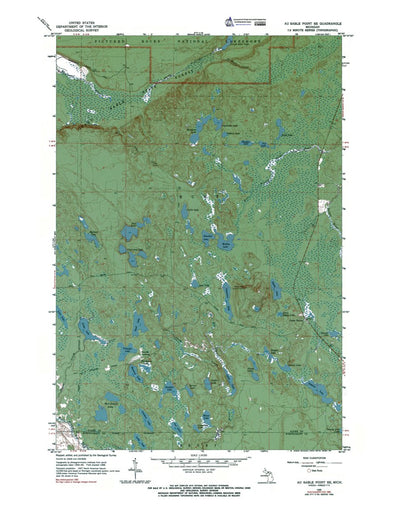 Western Michigan University MI-Au Sable Point SE: Authoritative US Topos 1966 digital map