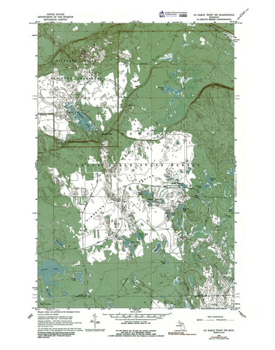 Western Michigan University MI-Au Sable Point SW: Authoritative US Topos 1966 digital map