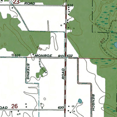 Western Michigan University MI-Averill: Authoritative US Topos 1973 digital map