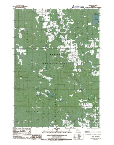 Western Michigan University MI-Axin: Authoritative US Topos 1987 digital map