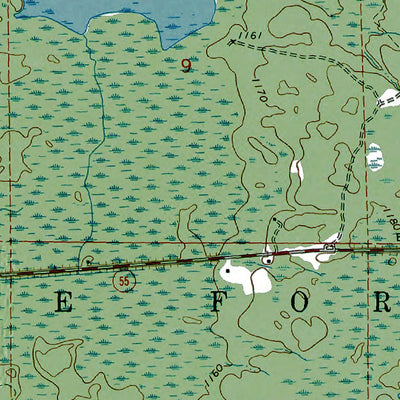 Western Michigan University MI-Backus Lake: Authoritative US Topos 1963 digital map