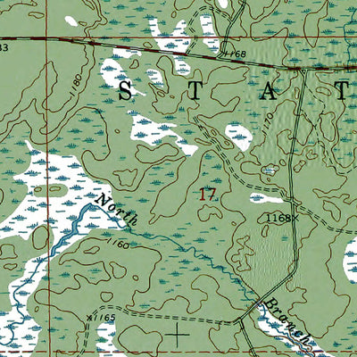 Western Michigan University MI-Backus Lake: Authoritative US Topos 1963 digital map
