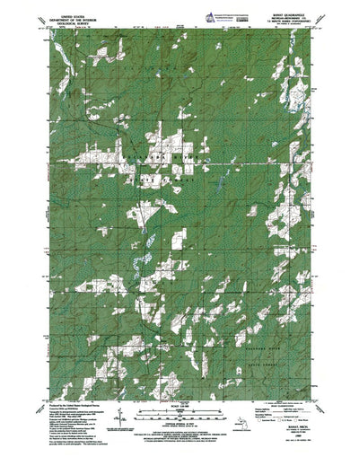 Western Michigan University MI-Banat: Authoritative US Topos 1989 digital map