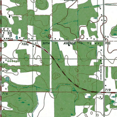 Western Michigan University MI-Bangor: Authoritative US Topos 1981 digital map