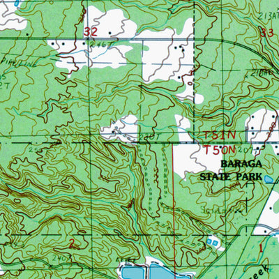 Western Michigan University MI-Bear Town: Authoritative US Topos 1985 digital map
