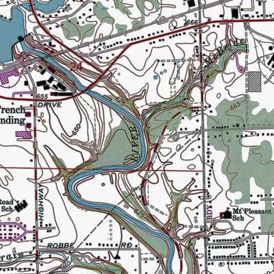 Western Michigan University MI-Belleville: Authoritative US Topos 1967 digital map