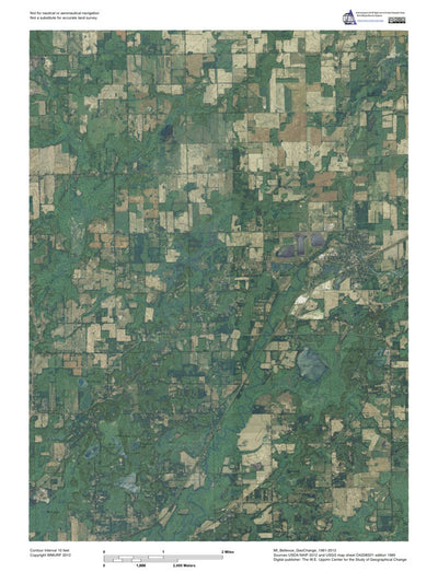 Western Michigan University MI-Bellevue: GeoChange 1961-2012 digital map