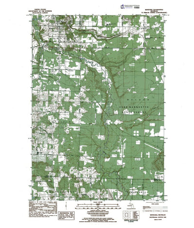 Western Michigan University MI-Benzonia: Authoritative US Topos 1983 digital map
