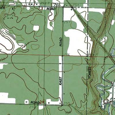Western Michigan University MI-Benzonia: Authoritative US Topos 1983 digital map