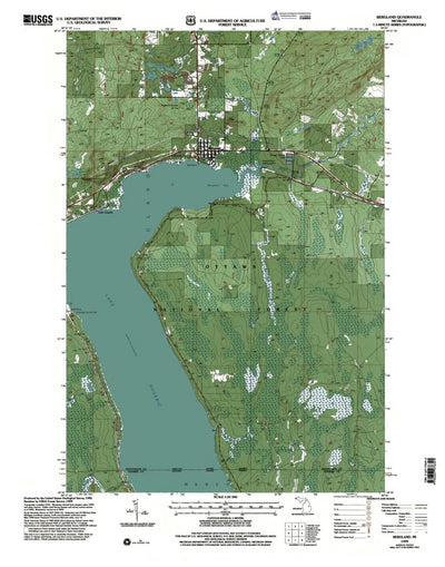 Western Michigan University MI-Bergland: Authoritative US Topos 1999 digital map