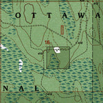 Western Michigan University MI-Bergland: Authoritative US Topos 1999 digital map