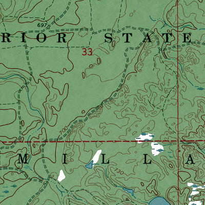 Western Michigan University MI-Betsy Lake North: Authoritative US Topos 1968 digital map