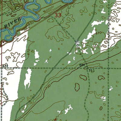 Western Michigan University MI-Betsy Lake NW: Authoritative US Topos 1968 digital map