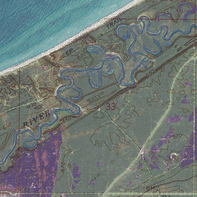 Western Michigan University MI-Betsy Lake NW: GeoChange 1964-2012 digital map