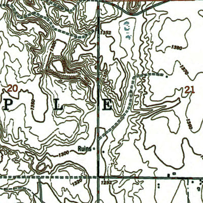 Western Michigan University MI-Big Bradford Lake: Authoritative US Topos 1951 digital map