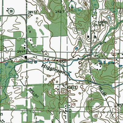 Western Michigan University MI-Big Rapids: Authoritative US Topos 1985 digital map