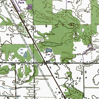 Western Michigan University MI-Birch Run North: Authoritative US Topos 1967 digital map