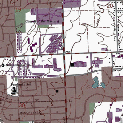 Western Michigan University MI-Birmingham: Authoritative US Topos 1968 digital map