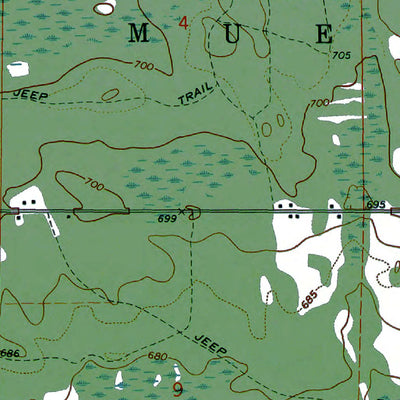 Western Michigan University MI-Blaney Park: Authoritative US Topos 1972 digital map