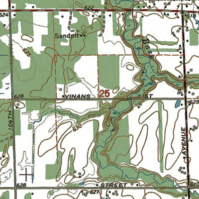 Western Michigan University MI-Borculo: Authoritative US Topos 1972 digital map