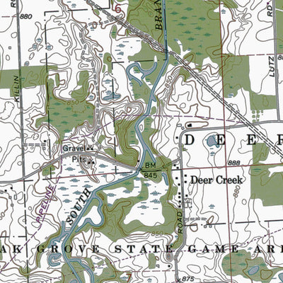 Western Michigan University MI-Byron: Authoritative US Topos 1969 digital map