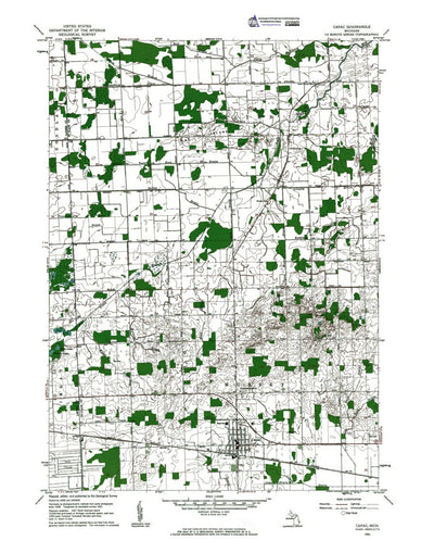 Western Michigan University MI-Capac: Authoritative US Topos 1961 digital map