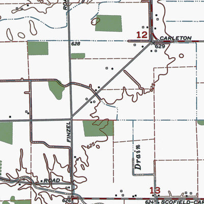 Western Michigan University MI-Carleton: Authoritative US Topos 1967 digital map