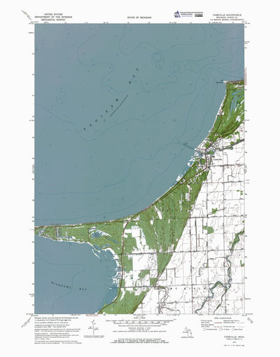 Western Michigan University MI-Caseville: Authoritative US Topos 1970 digital map