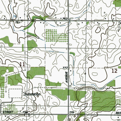 Western Michigan University MI-Casnovia: Authoritative US Topos 1980 digital map