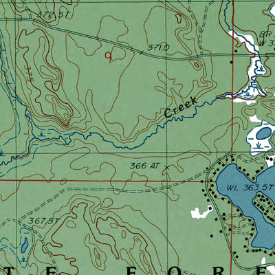 Western Michigan University MI-Cataract Basin: Authoritative US Topos 1986 digital map
