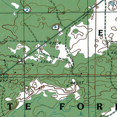 Western Michigan University MI-Chabeneau Lake: Authoritative US Topos 1986 digital map