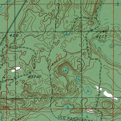 Western Michigan University MI-Chabeneau Lake: Authoritative US Topos 1986 digital map