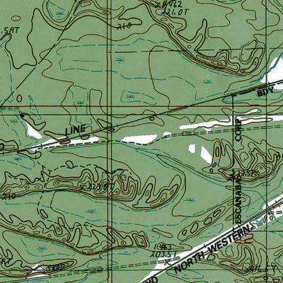 Western Michigan University MI-Chandler: Authoritative US Topos 1985 digital map