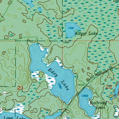 Western Michigan University MI-Channing: Authoritative US Topos 1955 digital map
